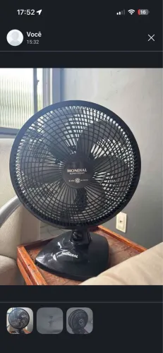 Ventilador Mondial 6 pás 30 cm na garantia