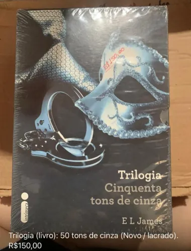 Livro Trilogia Cinquenta tons de cinza. Novo Lacrado.