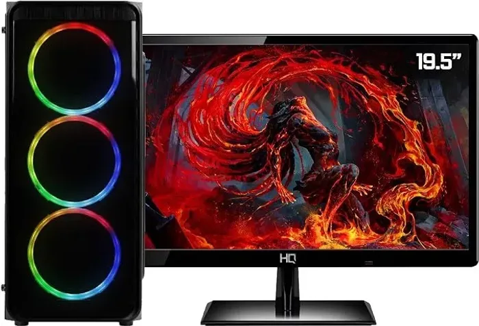 Skill Gaming PC Gamer Completo AMD 6-Core CPU 3.8Ghz 8GB (Placa de vídeo Radeon R5 2GB) SS
