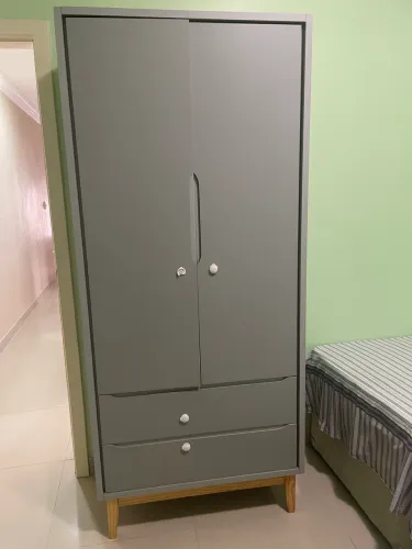 Berço Mini Cama + guarda-roupa infantil 