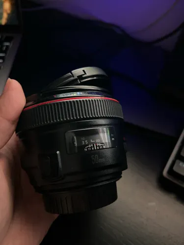 Lente Cânon 50mm 1.2 