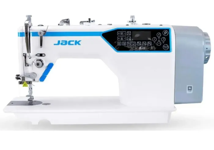 Máquina costura reta eletrônica industrial Jack a4c-c + 1 cadeira 