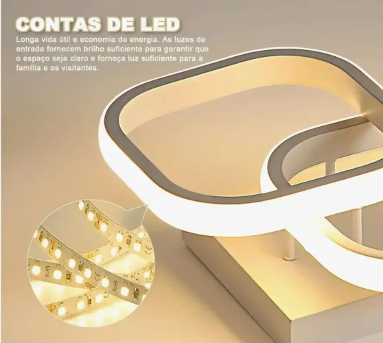 LAMPADA (LUSTRE) LED - ZERO, NUNCA USADO, LINDO!