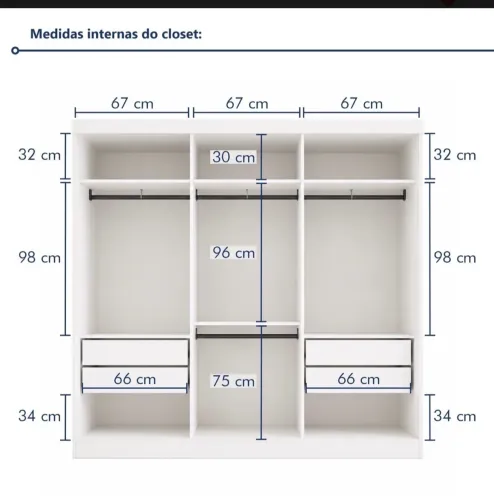 Módulo closet , guarda roupa