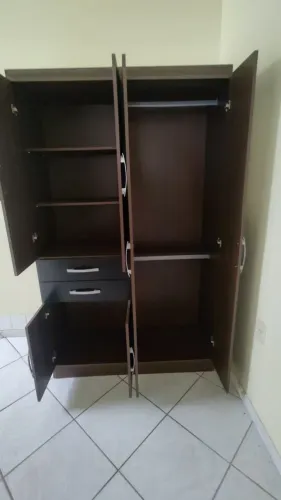 Guarda-roupa Solteiro 6 portas Tabaco 