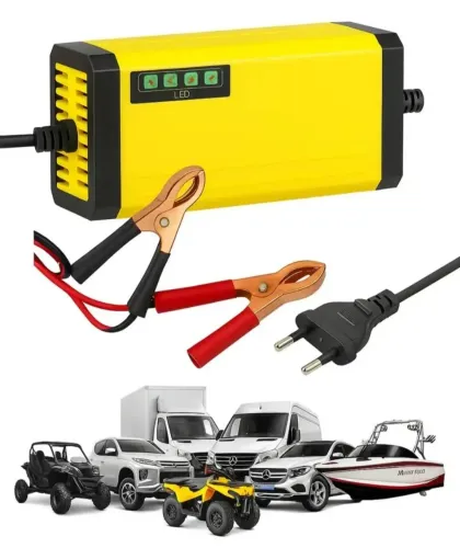 Carregador De Bateria Automotivo 12v Carro MotoAutomático