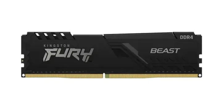 Memória RAM Kingston Fury Beast, 16GB (2x8GB), 3200MHz, DDR4, CL16, Preto ? Dual Channel