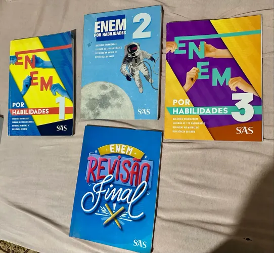 Kit Completo ENEM SAS 2023 - Pouco usado + Revisão + Redação