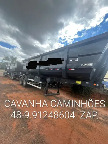 Rodocaçamba Randon Dolly Rebaixado 2023 35 Mts Cúbicos Sem Pneus Lona Fácil Top.