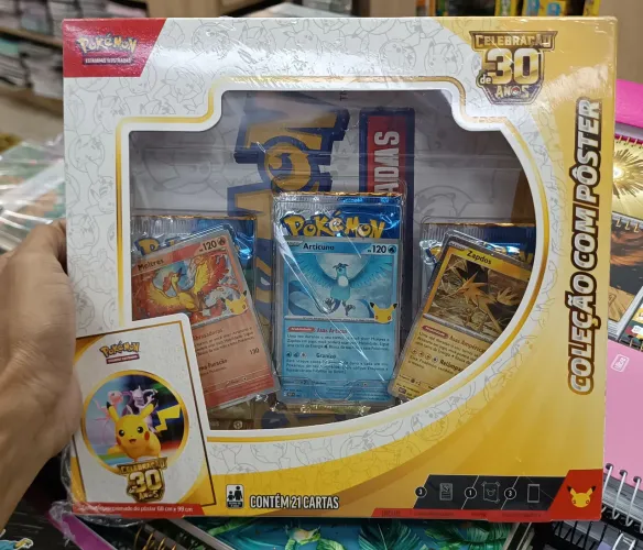 Box Pokémon coleção poster 30 anos