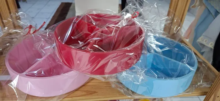 Porta petisco elegante várias cores