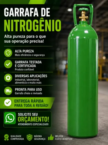 Garrafa de nitrogênio