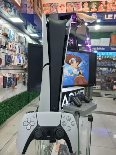 Playstation 5 Slim Branco Fosco + 1 ano de garantia - Game Impecável