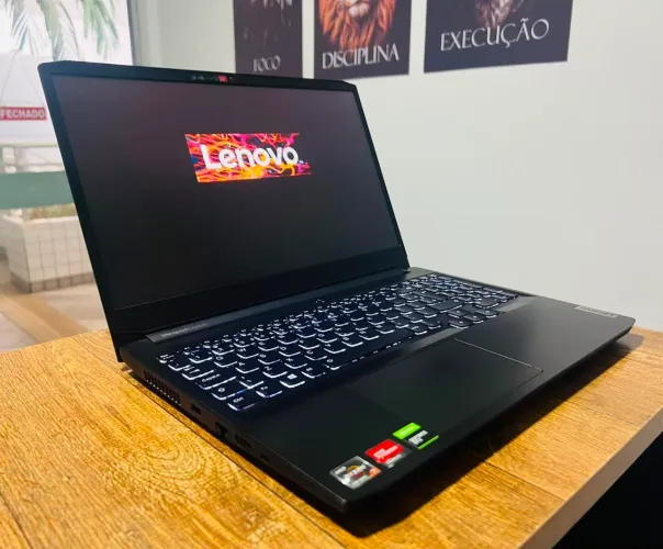 Notebook Gamer Lenovo | AMD Ryzen 7 | 16GB RAM | SSD 512GB | GTX 1650 | Super Novo