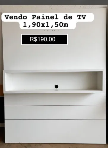 Painel de TV em MDF Semi Novo - Qualidade - Sem Detalhes