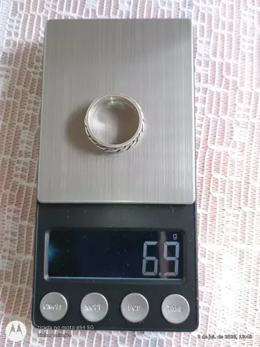 Anel giratório de prata 950