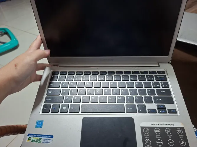 Carcaça de notebook com todas peças multilaser legacy