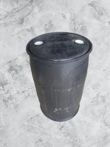 Bombona 200 litros preta duas tampinhas tampa fixa com residuo lavável ideal para lixeira