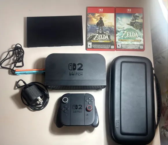 (!!Oferta imperdível!!)Nintendo Switch 2 Novo+ Zelda Breath + Zelda Tears of the Kingdom