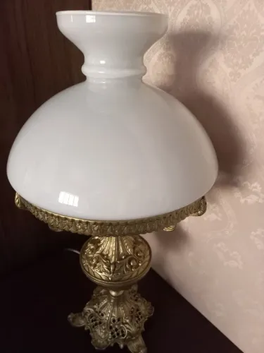 Abajur bronze antigo dourado 