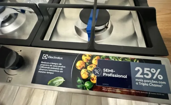 Fogão Cooktop Electrolux 5 Bocas Inox (NOVO)