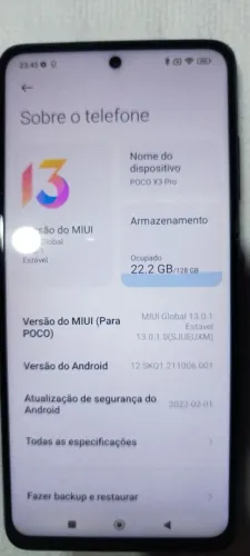 Poço X3 PRO 128GB octacor
