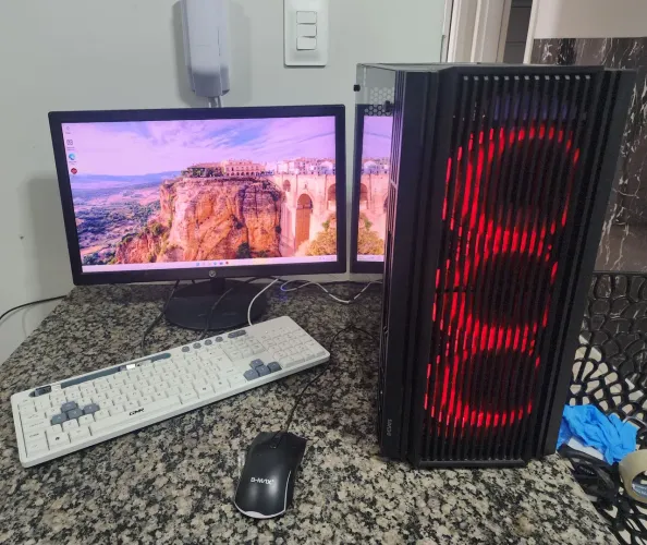 Computador semi gamer i3 9100f 16gb ddr4 ssd placa de video completo 
