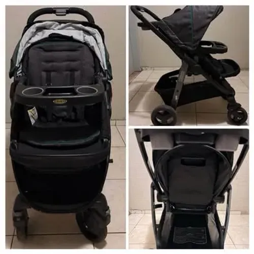 Carrinho de bebê e bebe conforto