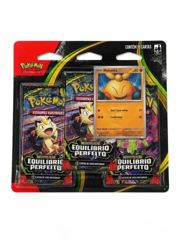 Blister Pokémon TCG - Equilíbrio Perfeito (3 Boosters + Promo)