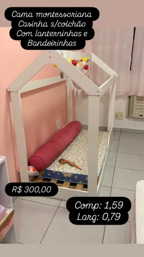 Cama montessoriana infantil