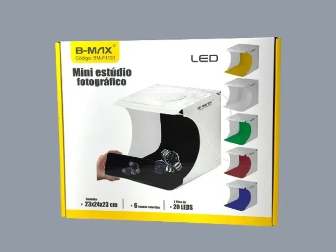 Mini Estúdio Fotográfico - Portátil com LED