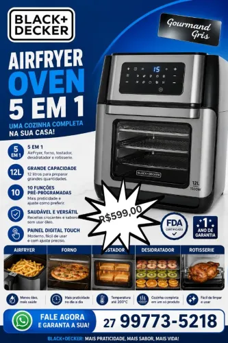 AIR FRYER BLACK DECKER AF012G