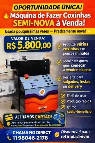Maquina de fabricar salgados e doces