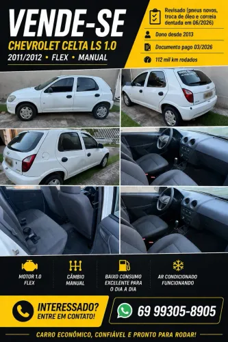 Chevrolet Celta Life/ LS 1.0 MPFI 8V Flexpower 5P 2012