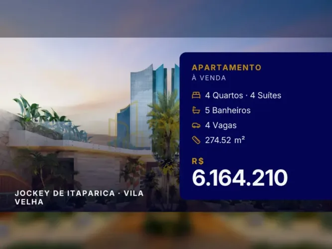 Seu Refúgio de Luxo: 4 Suítes no Jockey, Vila Velha