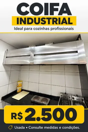 COIFA INDUSTRIAL PARA RESTAURANTE - R$ 2.500