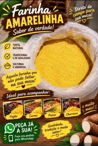 Vende-se farinha, quilos e saca fechada