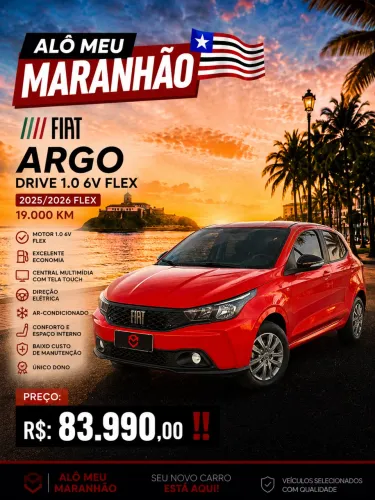 Fiat Argo Drive 1.0 6V Flex 2026