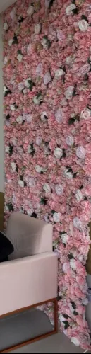 Painel de flores artificiais 2,75x1,20