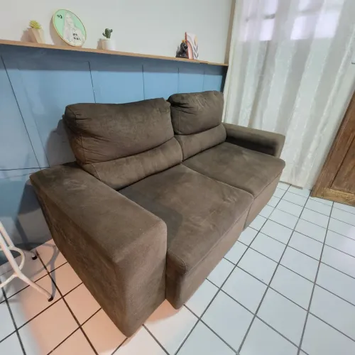 Sofá retrátil reclinável + Pillow Top 2,10m