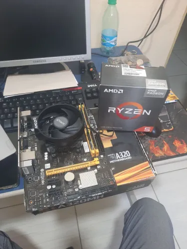 Kit Upgrade Ryzen 5 5600GT + A320 + 16GB RAM - Impecável
