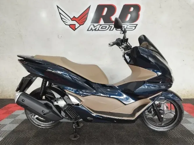 PCX 160 DLX Abs 2025 Azul com Caramelo 1º Dono com 2.000 km ( A mais Top do Mundo )
