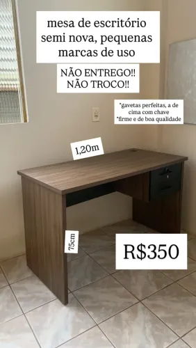MESA DE ESCRITÓRIO SEMI NOVA