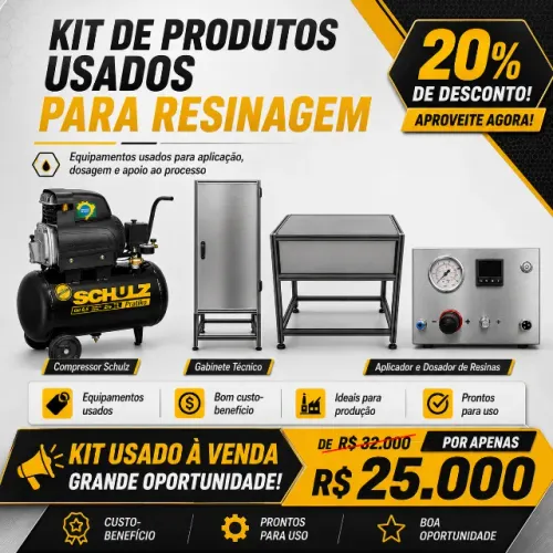KIT DE EQUIPAMENTOS PARA RESINAGEM