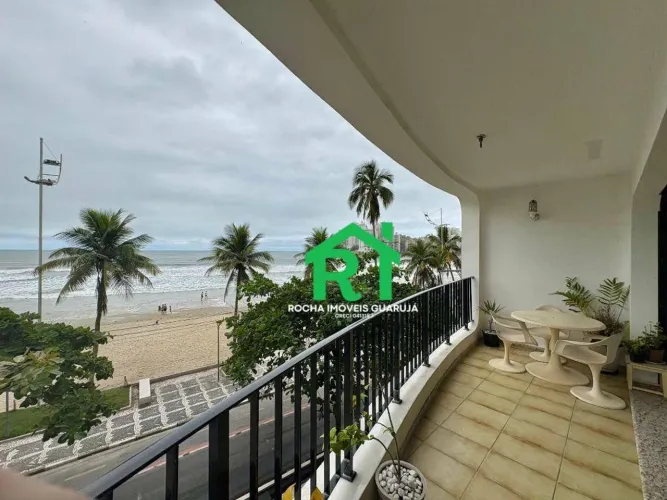 Apartamento frente mar, 4 Quartos (2 Suítes), 1 Vaga, à venda em Jardim Astúrias, Guarujá.