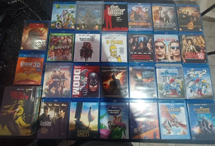 Lote Filmes DVDs e Bluray Leia a Descrição