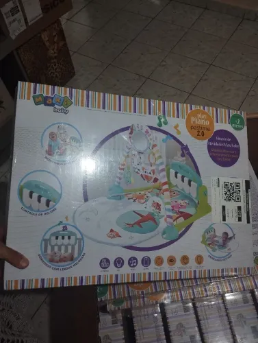 Play piano, piano infantil para bebês, vem com cadeirinha de apoio.
