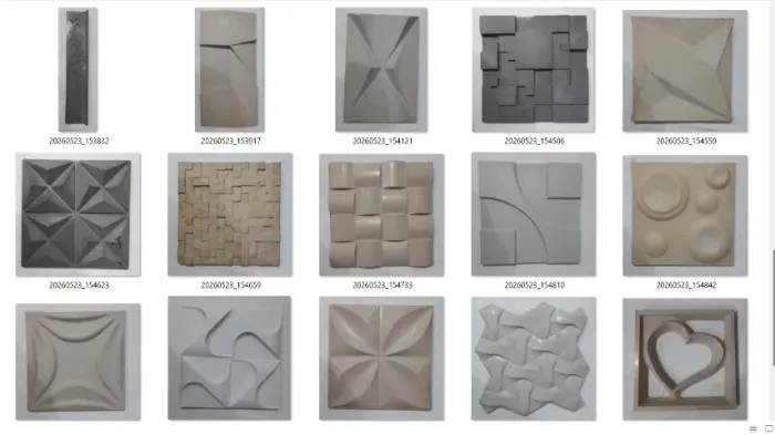 Matrizes Para Fabricação de Placas 3D - São moldes para fabricação das placas