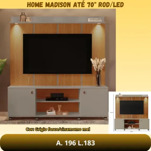 HOME MADISON GRIGIO FOSCO / CINAMOMO MEL