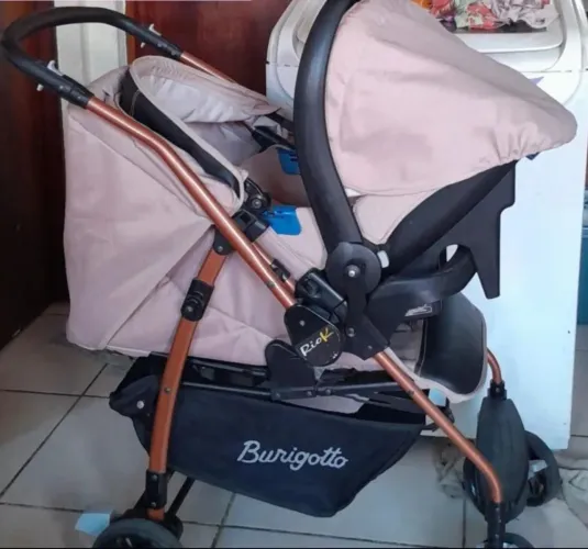 Carrinho e bebê conforto burigotto 